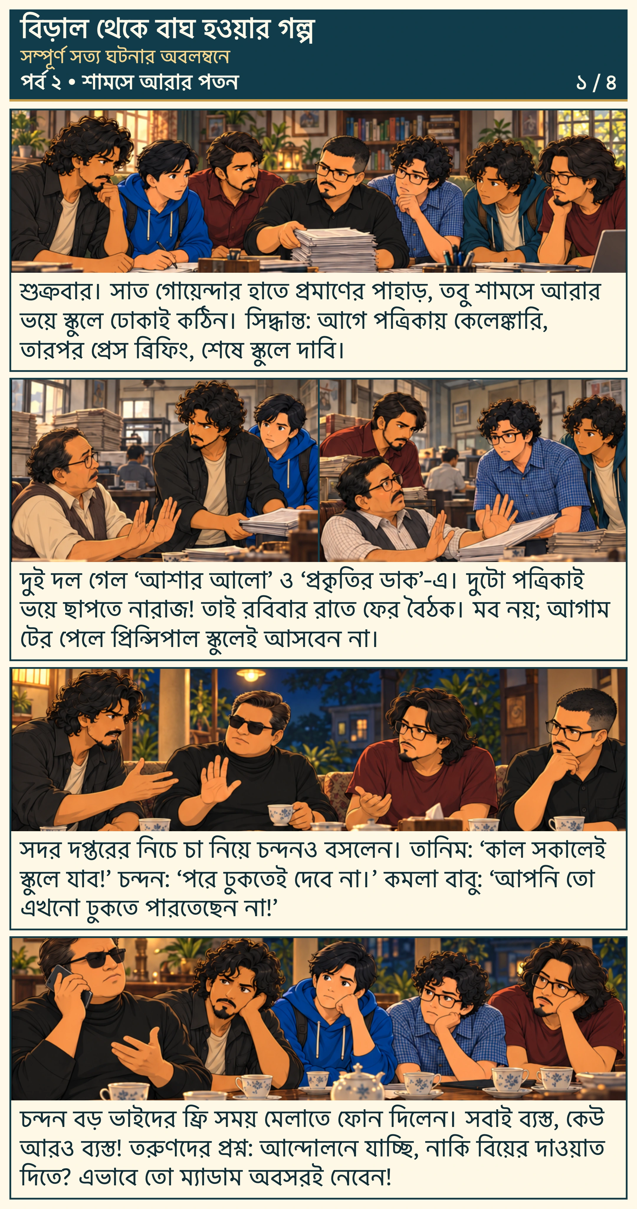 শামসে আরার পতন — গল্পের নমুনা